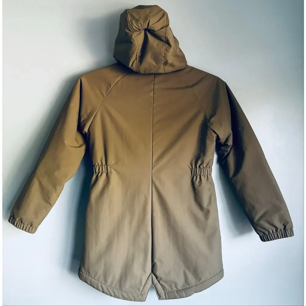 Patagonia Kids L (12) Insulated Parka Jacket-Sherpa Lined- Olive Green